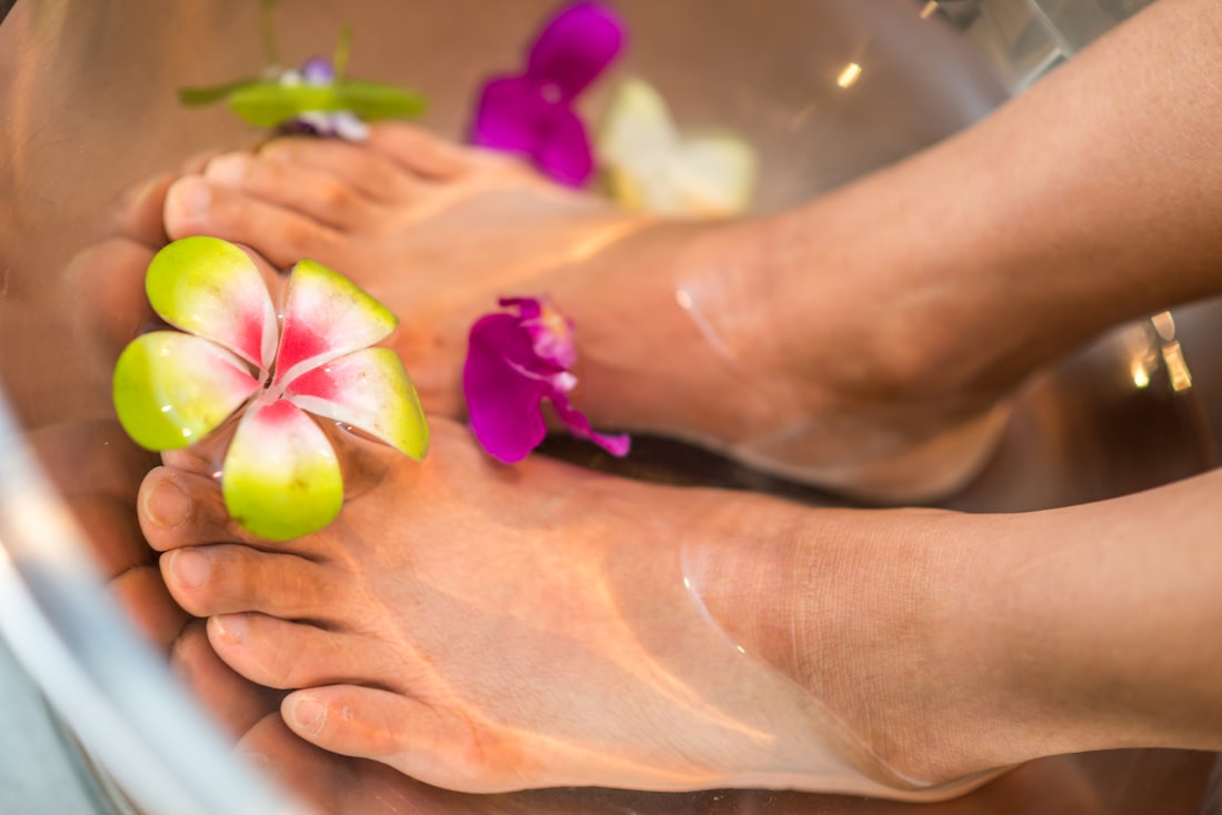 Medical foot care at Caring Hands Clinic